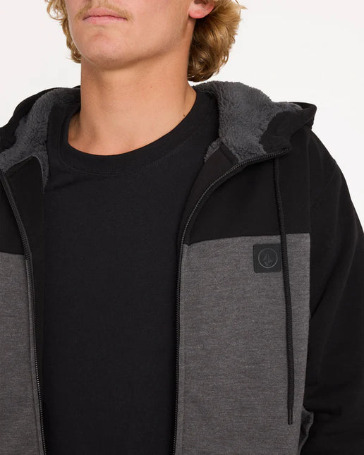 Volcom - Men's Division Lined Zip Up Hoodie