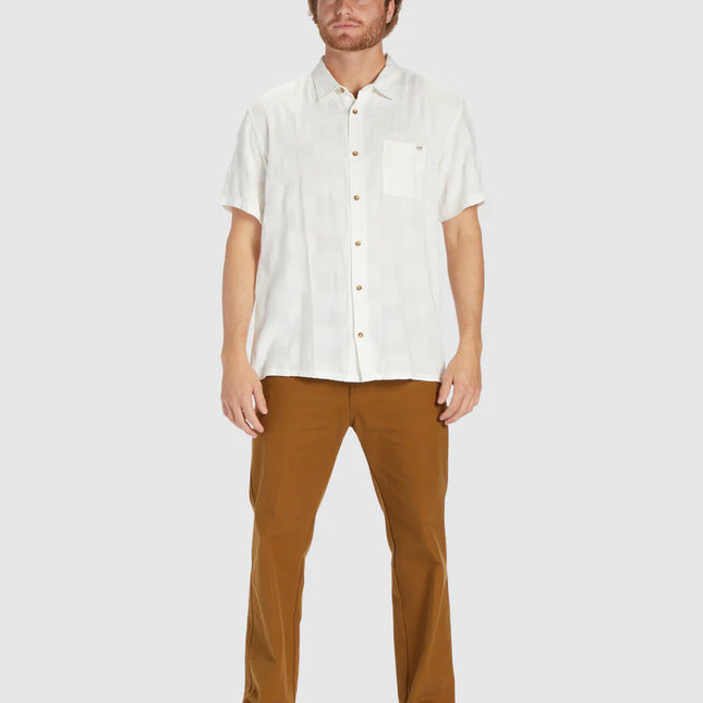 Billabong - Sundays Jaquard Short Sleeve Shirt (Off White)