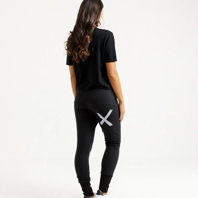 Home Lee - Alpine Apartment Pants (Black with Lilac X)