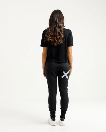 Home Lee - Alpine Apartment Pants (Black with Lilac X)