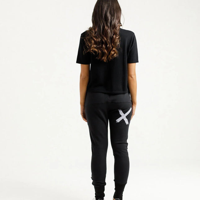 Home Lee - Alpine Apartment Pants (Black with Lilac X)