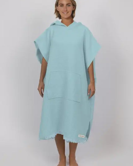 Ocean & Earth - Waffle Poncho - Ladies
