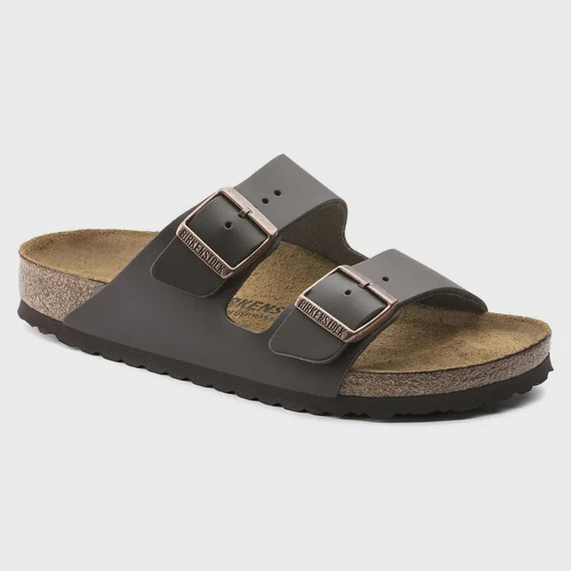 Birkenstock - Arizona Smooth Leather Regular (Dark Brown)