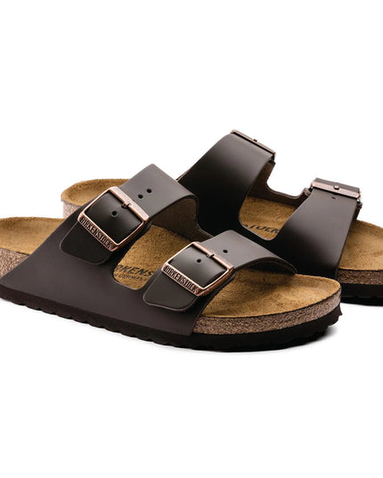 Birkenstock - Arizona Smooth Leather Regular (Dark Brown)