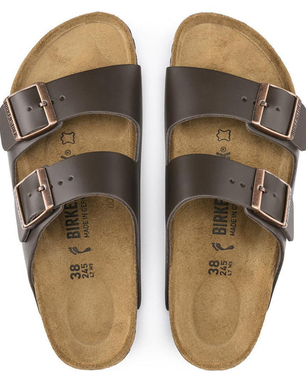 Birkenstock - Arizona Smooth Leather Regular (Dark Brown)