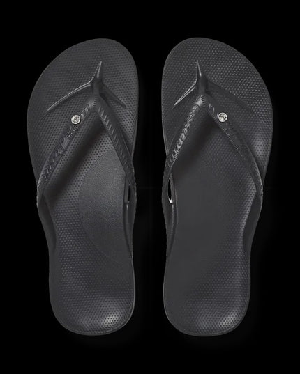 Archies - Arch Support Jandals Classic Crystal (Black)