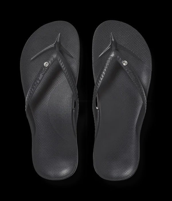 Archies - Arch Support Jandals Classic Crystal (Black)