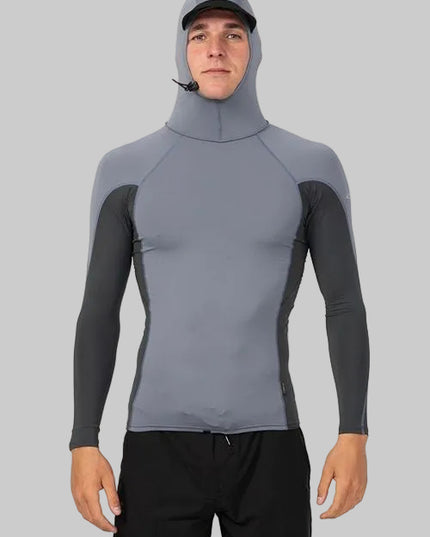 O'Neill - Hyperfreak Skin Long Sleeve Rash Guard With Hood