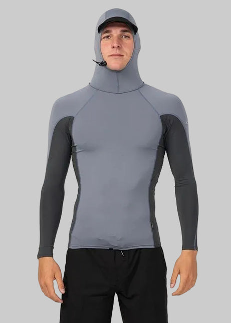 O'Neill - Hyperfreak Skin Long Sleeve Rash Guard With Hood