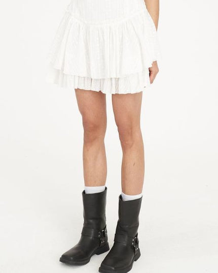 Huffer - Broderie Ruffle Skirt