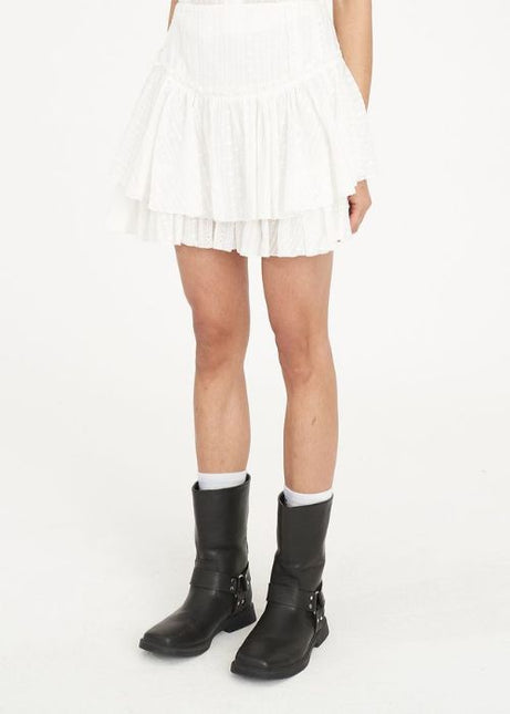 Huffer - Broderie Ruffle Skirt