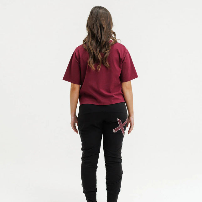 Home Lee - Apartment Pants (Black with Merlot/Blush X)