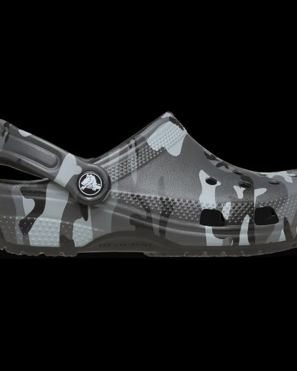 Crocs - Classic Camouflage Clog (Black/Slate Grey)