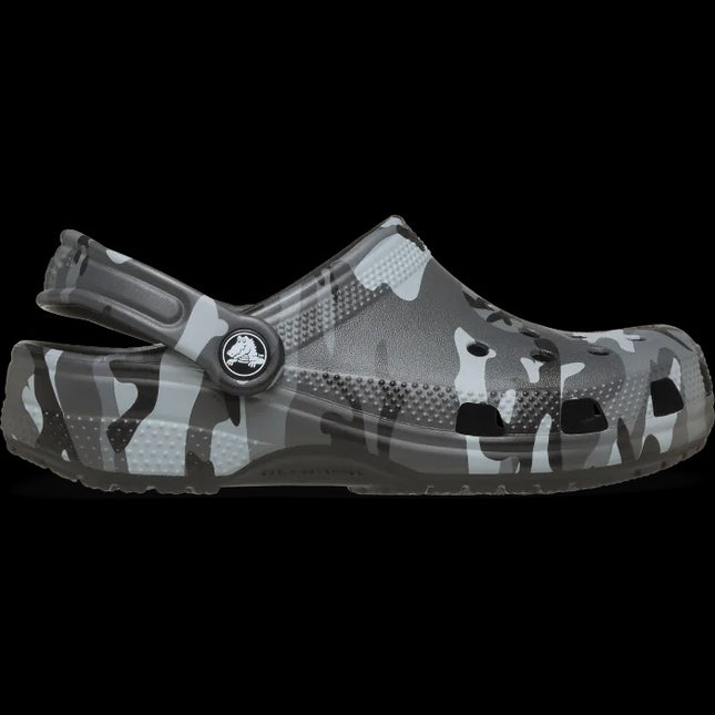 Crocs - Classic Camouflage Clog (Black/Slate Grey)