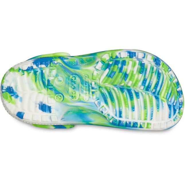 Crocs - Classic Glow Marbled Clog Kids (Prep Blue/Multi)