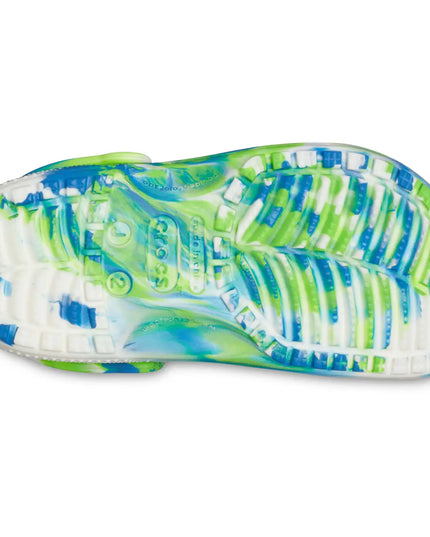 Crocs - Classic Glow Marbled Clog Toddlers (Prep Blue/Multi)