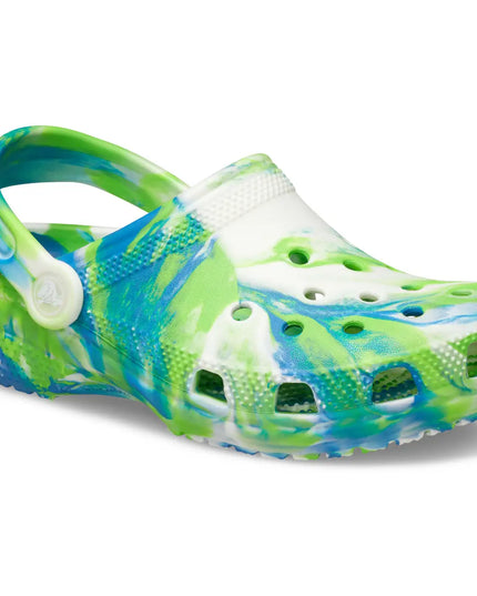 Crocs - Classic Glow Marbled Clog Kids (Prep Blue/Multi)