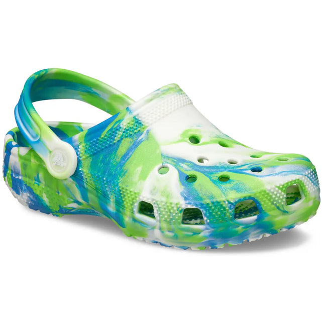 Crocs - Classic Glow Marbled Clog Kids (Prep Blue/Multi)