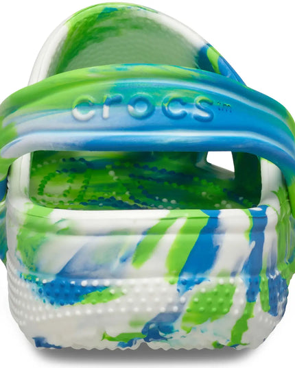 Crocs - Classic Glow Marbled Clog Kids (Prep Blue/Multi)