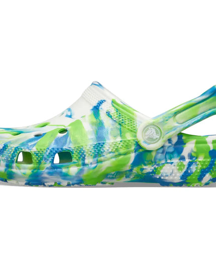 Crocs - Classic Glow Marbled Clog Kids (Prep Blue/Multi)