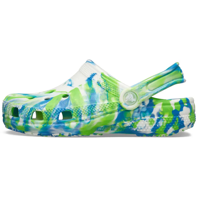 Crocs - Classic Glow Marbled Clog Kids (Prep Blue/Multi)