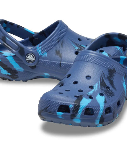 Crocs - Classic Marbled Clog Toddlers (Navy/Multi)