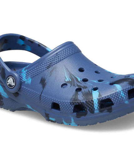 Crocs - Classic Marbled Clog Toddlers (Navy/Multi)