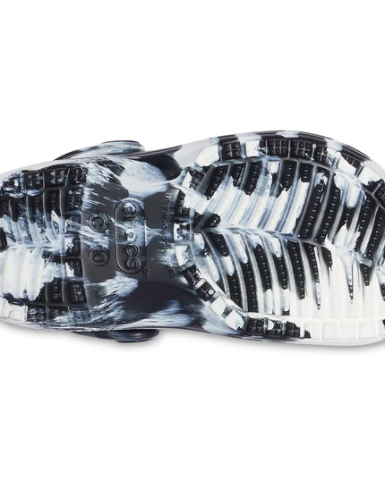 Crocs - Classic Marbled Clog Kids (Marbled Black White)