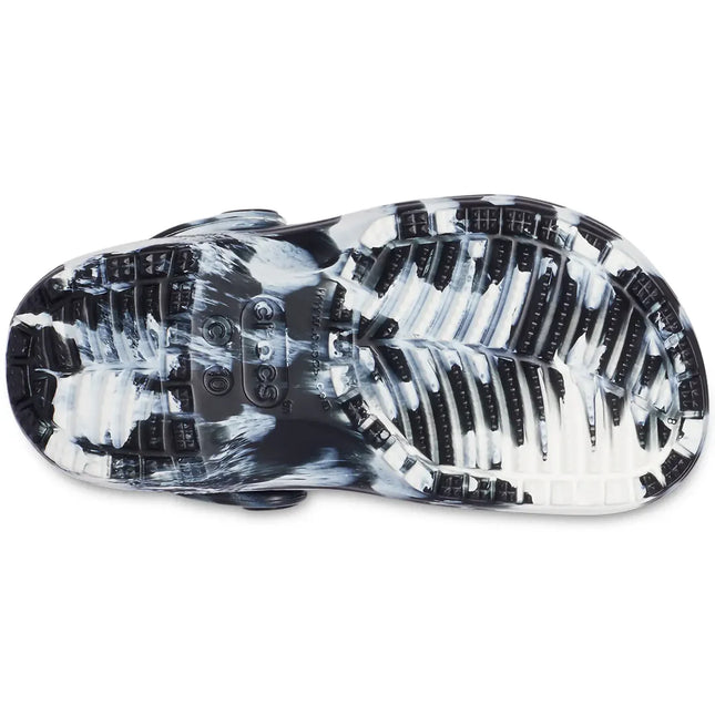 Crocs - Classic Marbled Clog Toddler (Black/White Marbled)