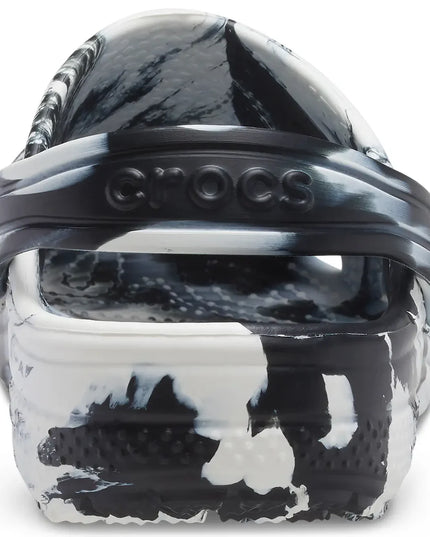 Crocs - Classic Marbled Clog Kids (Marbled Black White)