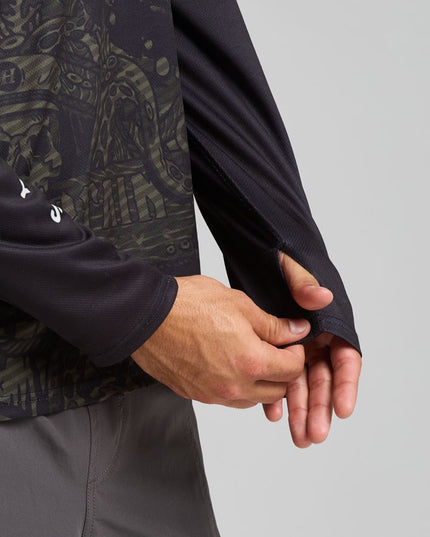 The Mad Hueys - The Kraken Captain Hooded Masked Fishing Jersey