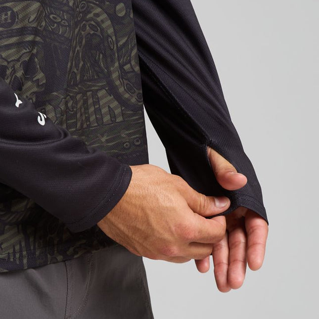 The Mad Hueys - The Kraken Captain Hooded Masked Fishing Jersey