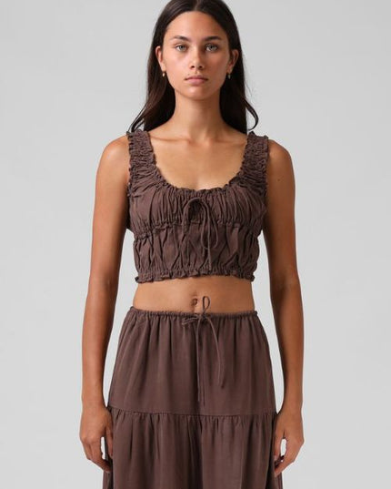 RPM - Shirred Crop Top