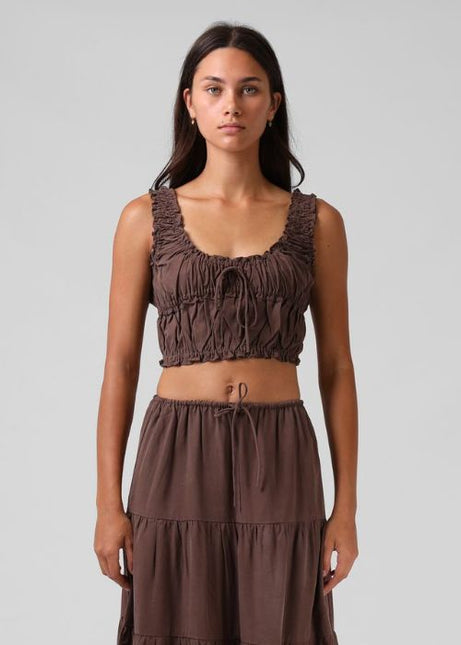 RPM - Shirred Crop Top