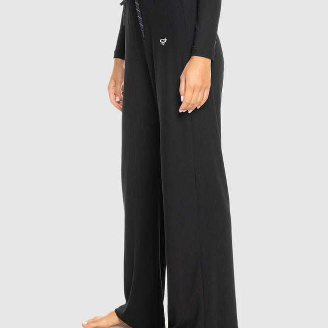 Roxy - Rise & Vibe Rib Wide Leg Pants