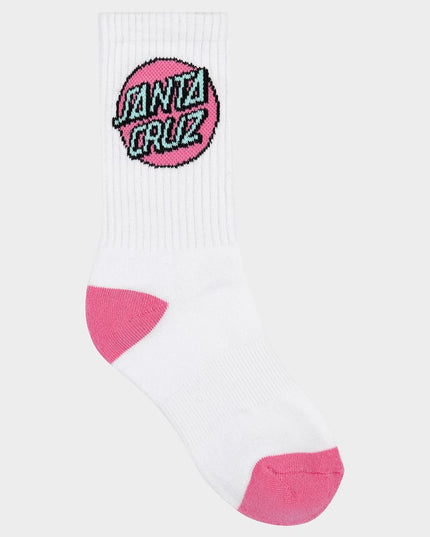 Santa Cruz - Other Dot Crew Sock 4 Pack (Orange/Lavendar)