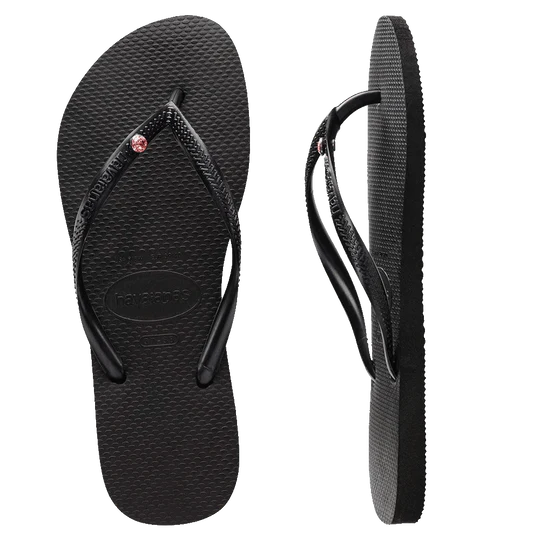 Havaianas - Slim SW APAC Crystal (Black/Light Rose)
