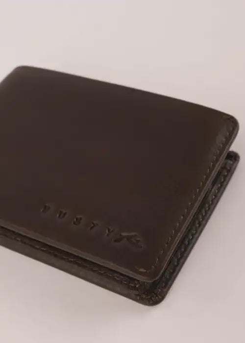 Rusty - Busted Leather Wallet (Coffee)