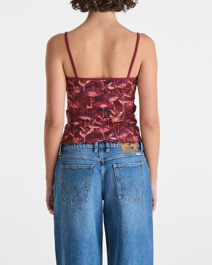 Wrangler - Floral Fields Mesh Top