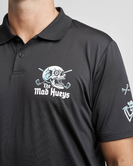 The Mad Hueys - Hittin Fk All Short Sleeve Golf Polo