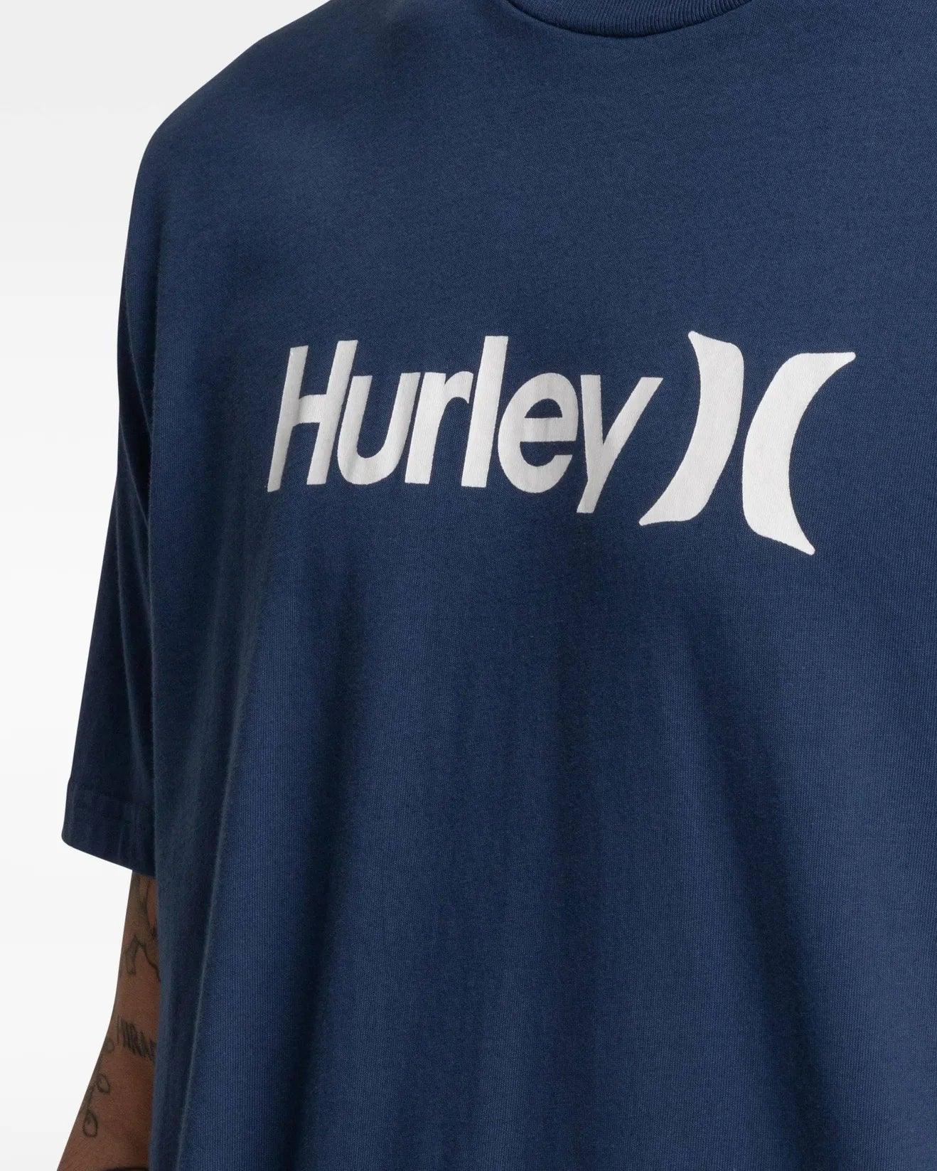 Hurley Surf Brand T Shirt, Mens Medium, Blue With Colored Graphics