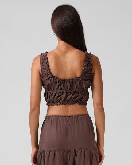 RPM - Shirred Crop Top