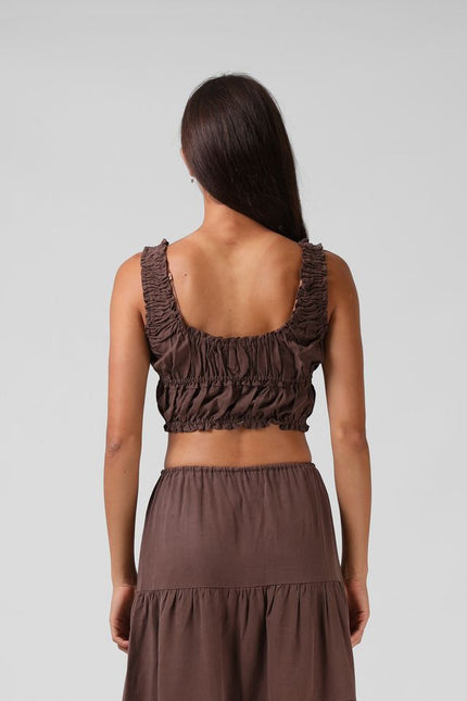 RPM - Shirred Crop Top