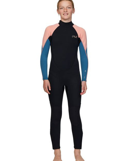 O'Neill - Girls Reactor 2 Back Zip Full 3/2mm (Peach)