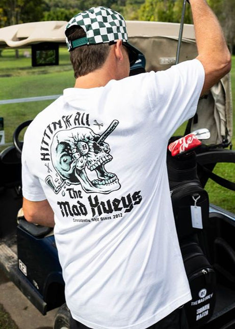 The Mad Hueys - Hittin Fk All Short Sleeve Tee (White)