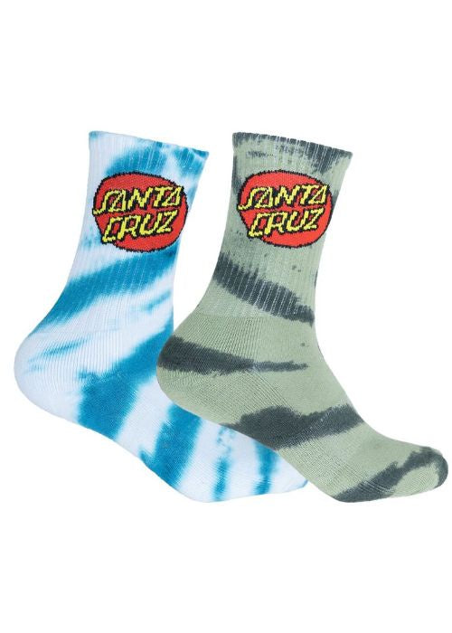 Santa Cruz - Classic Dot Tie Dye Sock