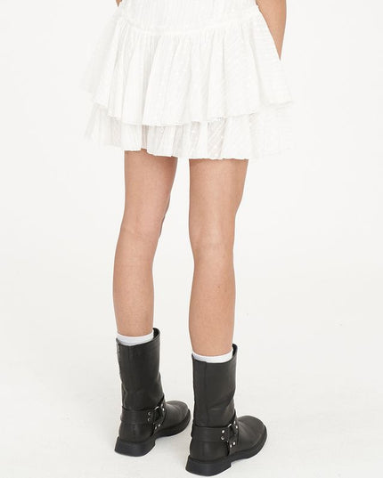 Huffer - Broderie Ruffle Skirt