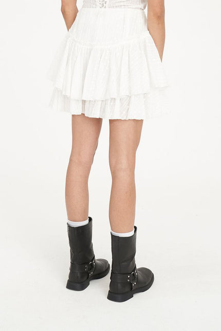 Huffer - Broderie Ruffle Skirt