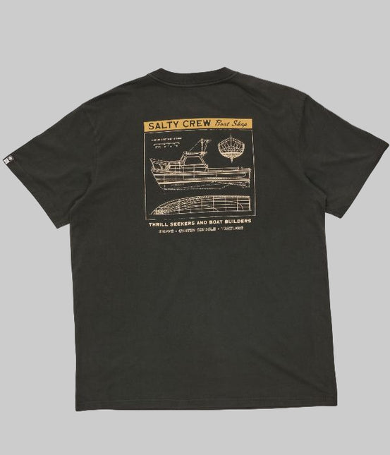 Salty Crew - Boat Shop Vintage Short Sleeve Tee (Black)