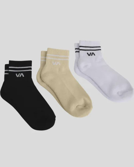 RVCA - VA Mini Crew Sock Women's 3 Pack (Sand)
